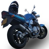 Escape compatible con Suzuki Gsf 1200 Bandit - S 2005-2006, Deeptone Inox, Escape legal, homologado, silenciador con db killer desmontable y tubo de conexión específico 