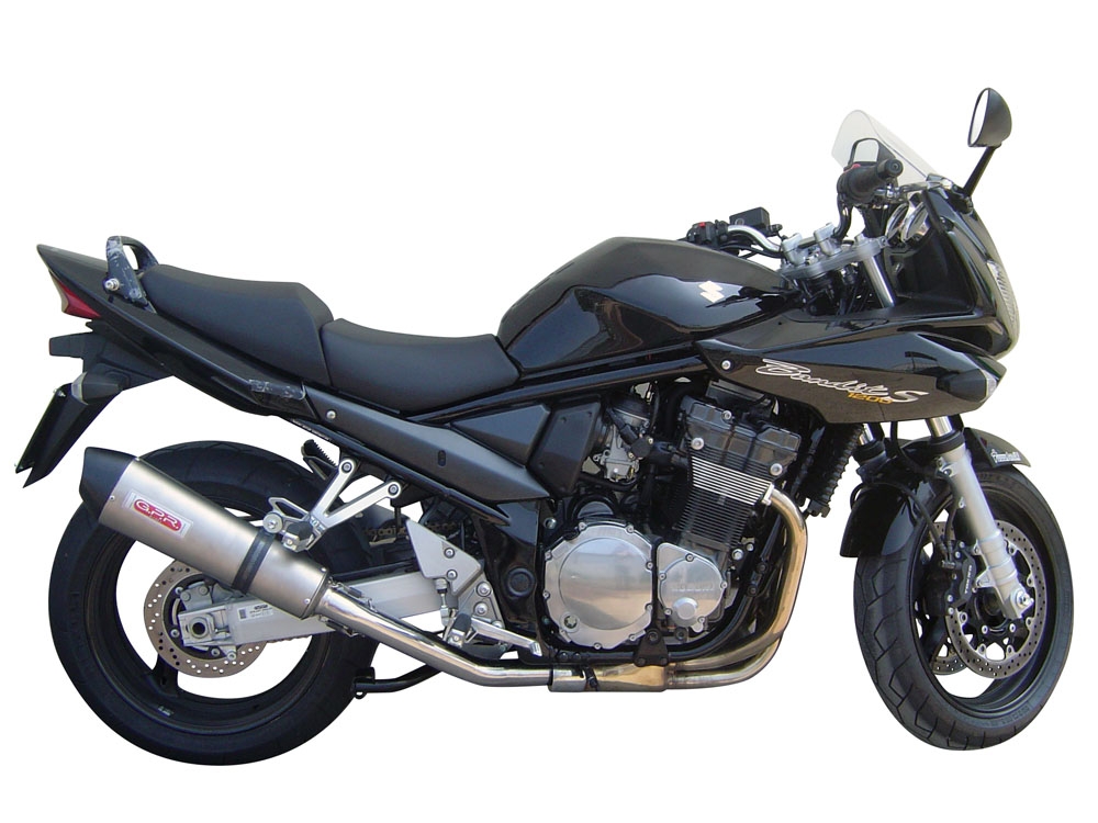Escape compatible con Suzuki Gsf 600 Bandit - S 1995-2005, Gpe Ann. titanium, Escape legal, homologado, silenciador con db killer desmontable y tubo de conexión específico 