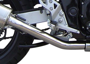 Escape compatible con Suzuki Gsx 600 F 1998-2005, Satinox , Escape legal, homologado, silenciador con db killer desmontable y tubo de conexión específico 