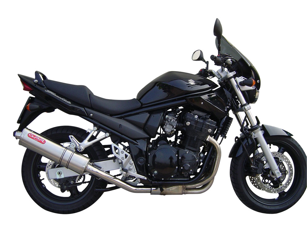 Escape compatible con Suzuki Gsf 400 Bandit 1991-1997, Trioval, Escape legal, homologado, silenciador con db killer desmontable y tubo de conexión específico 