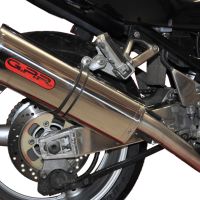 Escape compatible con Suzuki Gsf 400 Bandit 1991-1997, Trioval, Escape legal, homologado, silenciador con db killer desmontable y tubo de conexión específico 