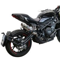 Escape compatible con Benelli 752 S 2019-2021, Powercone Evo, Escape legal, homologado, silenciador con db killer desmontable y tubo de conexión específico 