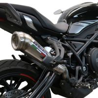 Escape compatible con Benelli 752 S 2019-2021, Powercone Evo, Escape legal, homologado, silenciador con db killer desmontable y tubo de conexión específico 