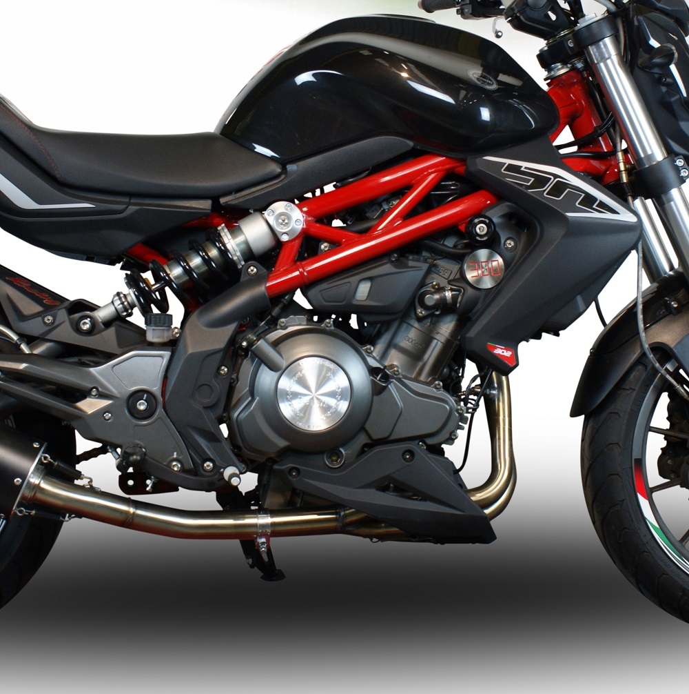 Escape compatible con Benelli Bn 302 S 2015-2020, Decatalizzatore, Tubo supresor de catalizador 
