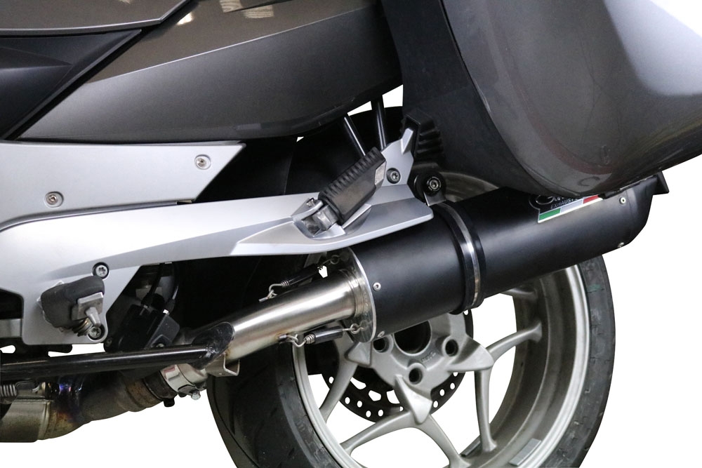 Escape compatible con Bmw R 1200 R 2011-2014, Furore Nero, Escape legal, homologado, silenciador con db killer desmontable y tubo de conexión específico 