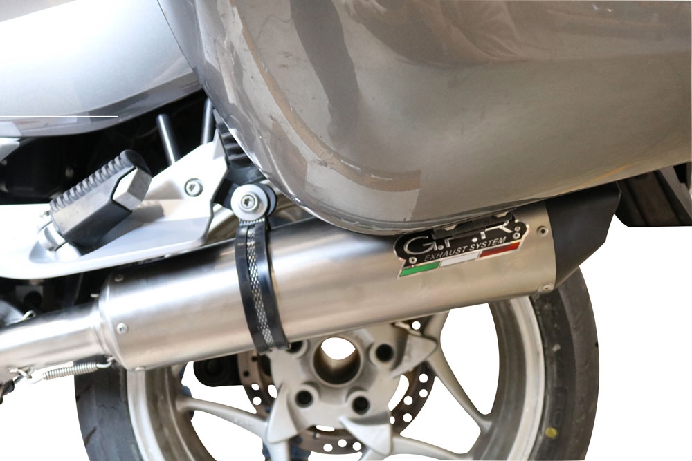 Escape compatible con Bmw R 1200 R 2006-2010, Gpe Ann. titanium, Escape legal, homologado, silenciador con db killer desmontable y tubo de conexión específico 