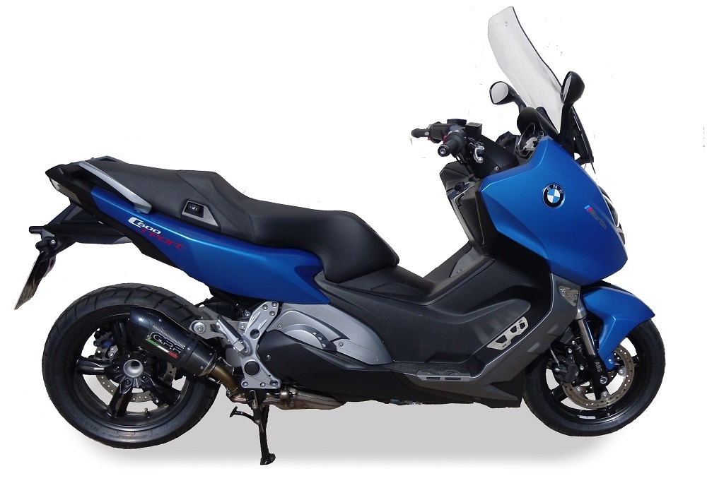 Escape compatible con Bmw C 600 Sport 2012-2016, Gpe Ann. Poppy, Escape legal, homologado, silenciador con db killer desmontable y tubo de conexión específico 
