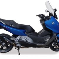 Escape compatible con Bmw C 600 Sport 2012-2016, Gpe Ann. Poppy, Escape legal, homologado, silenciador con db killer desmontable y tubo de conexión específico 