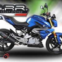 Escape compatible con Bmw G 310 R 2022-2024, Furore Evo4 Poppy, Escape completo, no legal para países de la UE, con db killer extraíble 