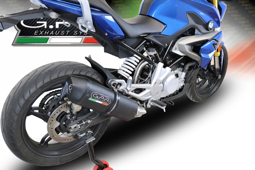 Escape compatible con Bmw G 310 R 2022-2024, Furore Evo4 Nero, Escape completo, no legal para países de la UE, con db killer extraíble 