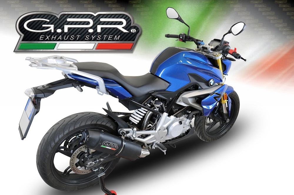 Escape compatible con Bmw G 310 R 2022-2024, Furore Evo4 Nero, Escape completo, no legal para países de la UE, con db killer extraíble 