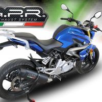 Escape compatible con Bmw G 310 R 2022-2024, Furore Evo4 Nero, Escape completo, no legal para países de la UE, con db killer extraíble 