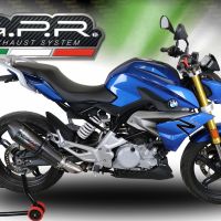 Escape compatible con Bmw G 310 R 2017-2021, Gpe Ann. Poppy, Escape completo, no legal para países de la UE, con db killer extraíble 