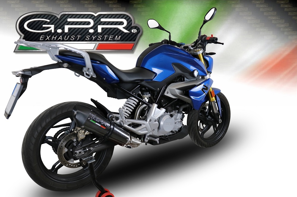 Escape compatible con Bmw G 310 R 2017-2021, Gpe Ann. Poppy, Escape completo, no legal para países de la UE, con db killer extraíble 