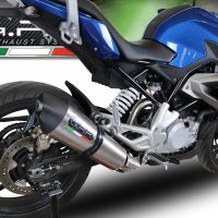 Escape compatible con Bmw G 310 R 2017-2021, Gpe Ann. titanium, Escape completo, no legal para países de la UE, con db killer extraíble 