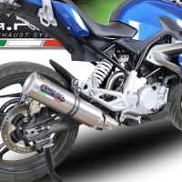 Escape compatible con Bmw G 310 R 2017-2021, M3 Inox , Escape completo, no legal para países de la UE, con db killer extraíble 