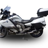 Escape compatible con Bmw K 1600 Gt 2017-2021, Furore Evo4 Nero, Par de terminales de escape homologados, con db killer extraíbles y tubos de conexión específicos 