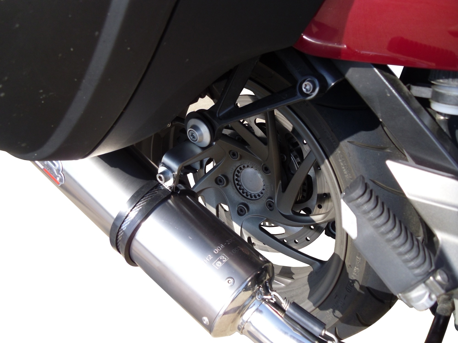 Escape compatible con Bmw K 1600 Gt 2017-2021, GP Evo4 Poppy, Par de terminales de escape homologados, con db killer extraíbles y tubos de conexión específicos 