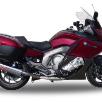 Escape compatible con Bmw K 1600 Gt 2010-2016, Trioval, Par de terminales de escape homologados, con db killer extraíbles y tubos de conexión específicos 