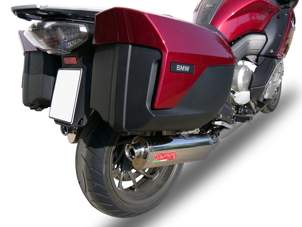Escape compatible con Bmw K 1600 Gt 2010-2016, Trioval, Par de terminales de escape homologados, con db killer extraíbles y tubos de conexión específicos 