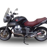 Escape compatible con Moto Guzzi Breva 1100 4V 2005-2010, Gpe Ann. titanium, Escape legal, homologado, silenciador con db killer desmontable y tubo de conexión específico 