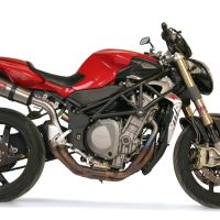 Escape compatible con Mv Agusta Brutale 750 S 2000-2006, Gpe Ann. titanium, Escape legal, homologado, silenciador con db killer desmontable y tubo de conexión específico 