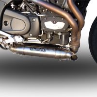 Escape compatible con Buell Xb 12 2003-2007, Deeptone Inox, Par de terminales de escape homologados, con db killer extraíbles y tubos de conexión específicos 