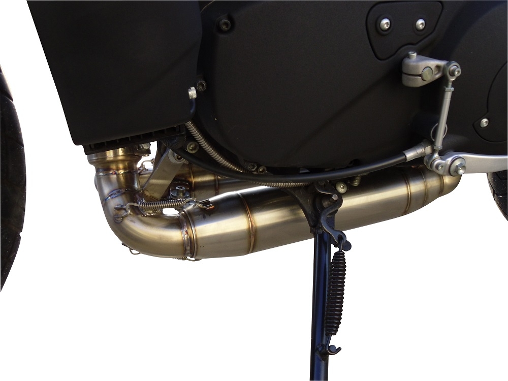 Escape compatible con Buell Xb 12 2003-2007, Deeptone Inox, Par de terminales de escape homologados, con db killer extraíbles y tubos de conexión específicos 