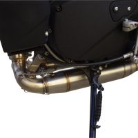Escape compatible con Buell Xb 12 2003-2007, Deeptone Inox, Par de terminales de escape homologados, con db killer extraíbles y tubos de conexión específicos 