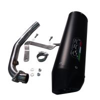 Escape compatible con Honda Dylan 150 2000-2006, Furore Nero, Escape completo homologado y legal, incluido db killer extraíble 