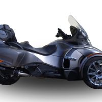 Escape compatible con Can Am Spyder 1000 Rs -RSs 2013-2016, Furore Nero, Escape legal, homologado, silenciador con db killer desmontable y tubo de conexión específico 