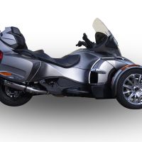 Escape compatible con Can Am Spyder 1000 Rs -RSs 2013-2016, Gpe Ann. titanium, Escape legal, homologado, silenciador con db killer desmontable y tubo de conexión específico 