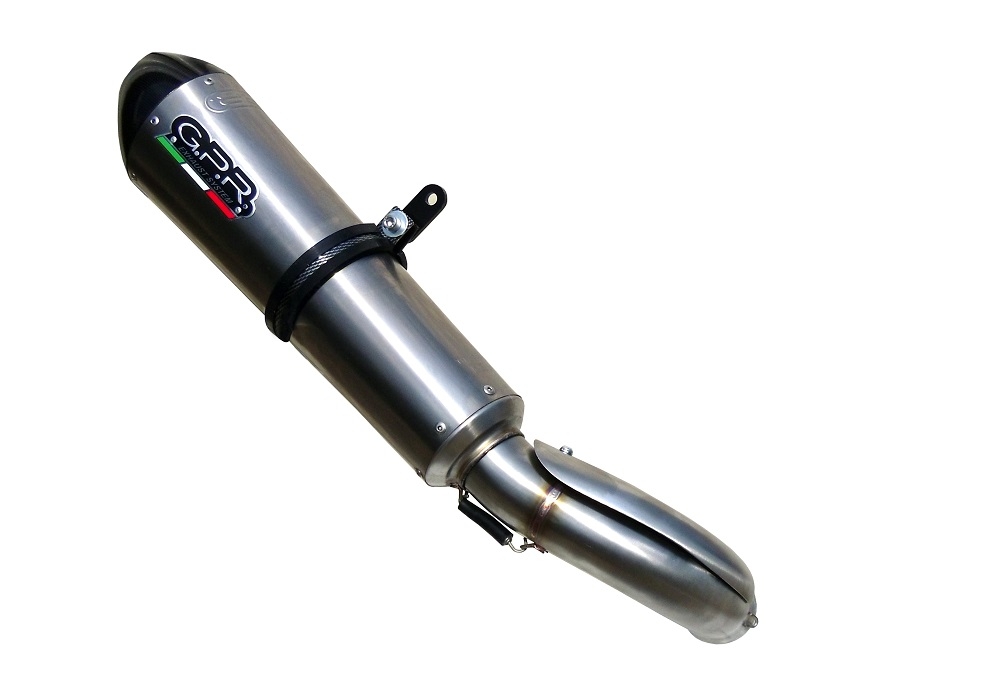 Escape compatible con Can Am Spyder 1000 Gs 2007-2009, Gpe Ann. titanium, Escape legal, homologado, silenciador con db killer desmontable y tubo de conexión específico 