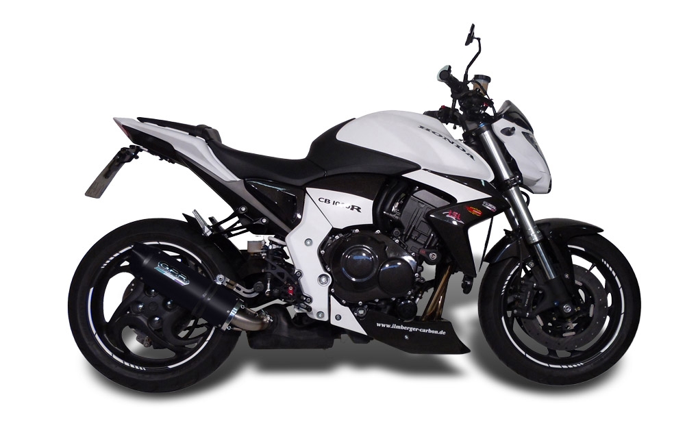 Escape compatible con Honda Cb 1000 R 2008-2014, Furore Nero, Escape legal, homologado, silenciador con db killer desmontable y tubo de conexión específico 