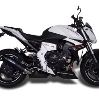 Escape compatible con Honda Cb 1000 R 2008-2014, Furore Nero, Escape legal, homologado, silenciador con db killer desmontable y tubo de conexión específico 