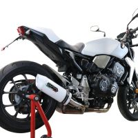 Escape compatible con Honda Cb 1000 R 2018-2020, Albus Evo4, Escape legal, homologado, silenciador con db killer desmontable y tubo de conexión específico 