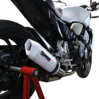 Escape compatible con Honda Cb 1000 R 2018-2020, Albus Evo4, Escape legal, homologado, silenciador con db killer desmontable y tubo de conexión específico 