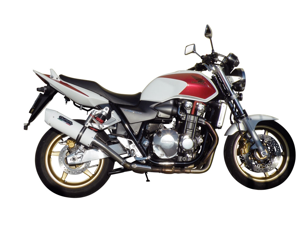 Escape compatible con Honda Cb 1300 2003-2012, Albus Ceramic, Escape legal, homologado, silenciador con db killer desmontable y tubo de conexión específico 