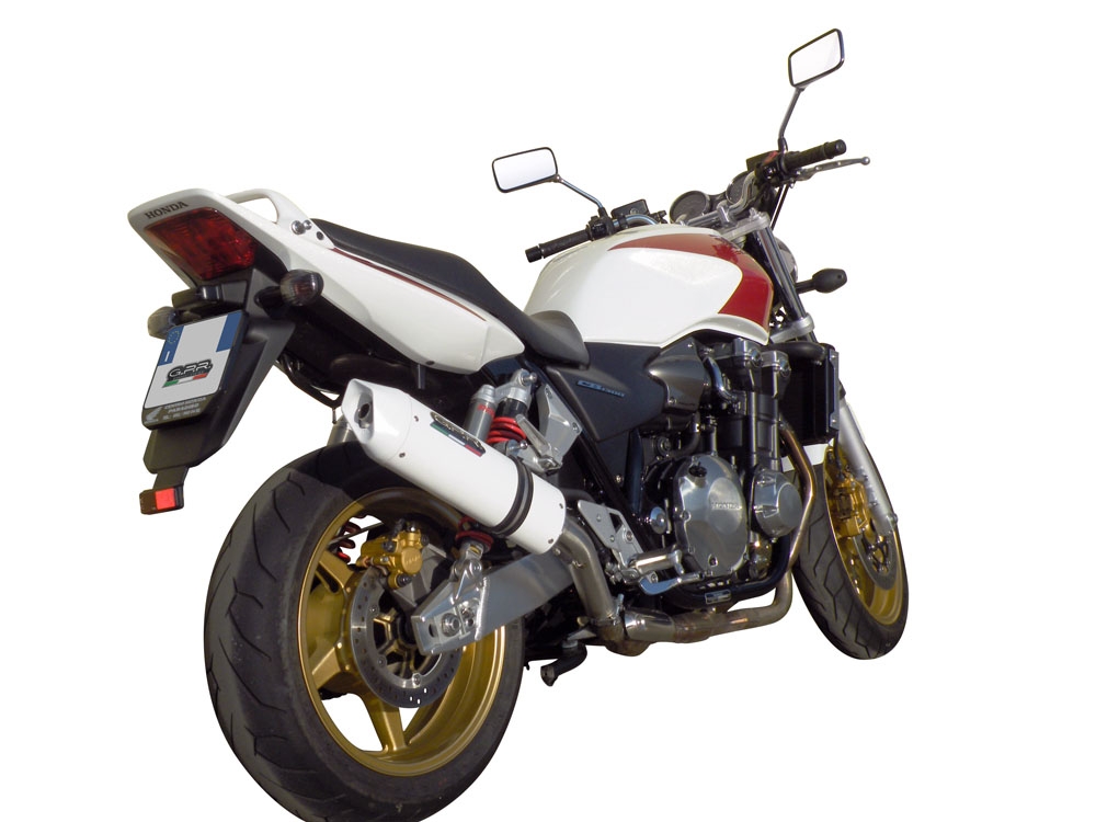 Escape compatible con Honda Cb 1300 2003-2012, Albus Ceramic, Escape legal, homologado, silenciador con db killer desmontable y tubo de conexión específico 
