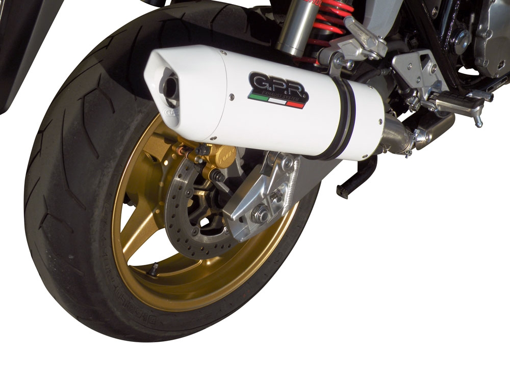 Escape compatible con Honda Cb 1300 2003-2012, Albus Ceramic, Escape legal, homologado, silenciador con db killer desmontable y tubo de conexión específico 