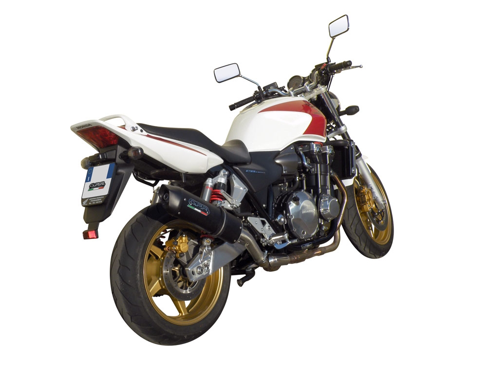 Escape compatible con Honda Cb 1300 2003-2012, Furore Nero, Escape legal, homologado, silenciador con db killer desmontable y tubo de conexión específico 