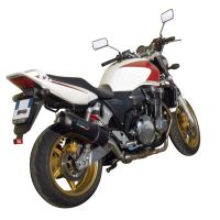 Escape compatible con Honda Cb 1300 2003-2012, Furore Nero, Escape legal, homologado, silenciador con db killer desmontable y tubo de conexión específico 