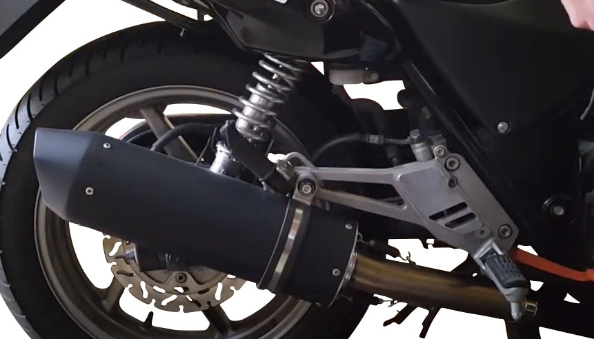 Escape compatible con Honda Cb 500 - S 1993-2005, Furore Poppy, Escape legal, homologado, silenciador con db killer desmontable y tubo de conexión específico 