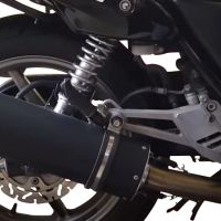 Escape compatible con Honda Cb 500 - S 1993-2005, Furore Poppy, Escape legal, homologado, silenciador con db killer desmontable y tubo de conexión específico 