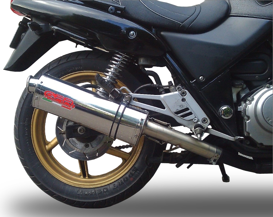 Escape compatible con Honda Cb 500 - S 1993-2005, Trioval, Escape legal, homologado, silenciador con db killer desmontable y tubo de conexión específico 