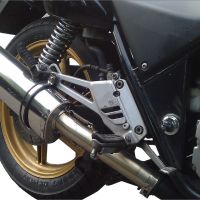 Escape compatible con Honda Cb 500 - S 1993-2005, Trioval, Escape legal, homologado, silenciador con db killer desmontable y tubo de conexión específico 
