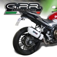 Escape compatible con Honda Cb 400 X 2016-2018, Albus Evo4, Escape legal, homologado, silenciador con db killer desmontable y tubo de conexión específico 
