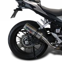 Escape compatible con Honda Cb 500 X 2013-2015, M3 Inox , Escape legal, homologado, silenciador con db killer desmontable y tubo de conexión específico 