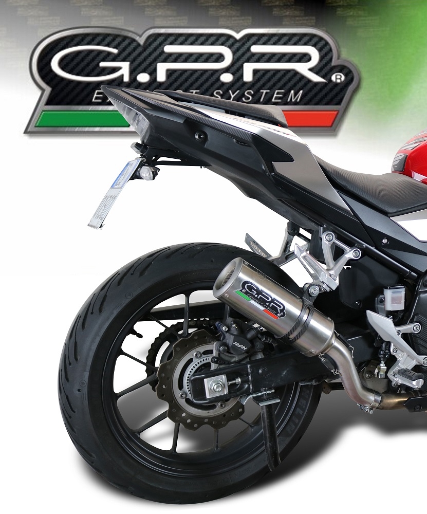 Escape compatible con Honda Cb 500 X 2013-2015, M3 Inox , Escape legal, homologado, silenciador con db killer desmontable y tubo de conexión específico 