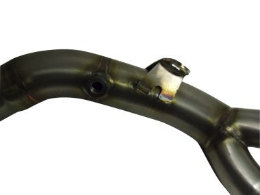 Escape compatible con Honda Cb 1000 R 2008-2014, Decatalizzatore, Tubo supresor de catalizador 